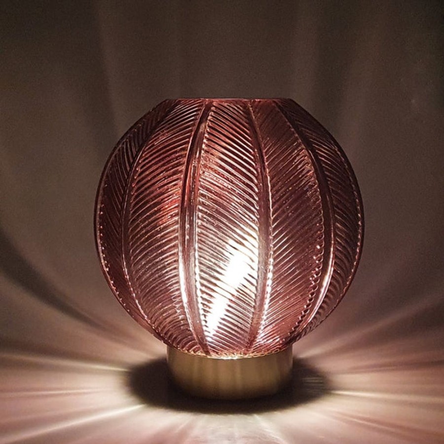 Homeware Cello Cello Lamps | Cello Orb Large Lamp - Dark Red