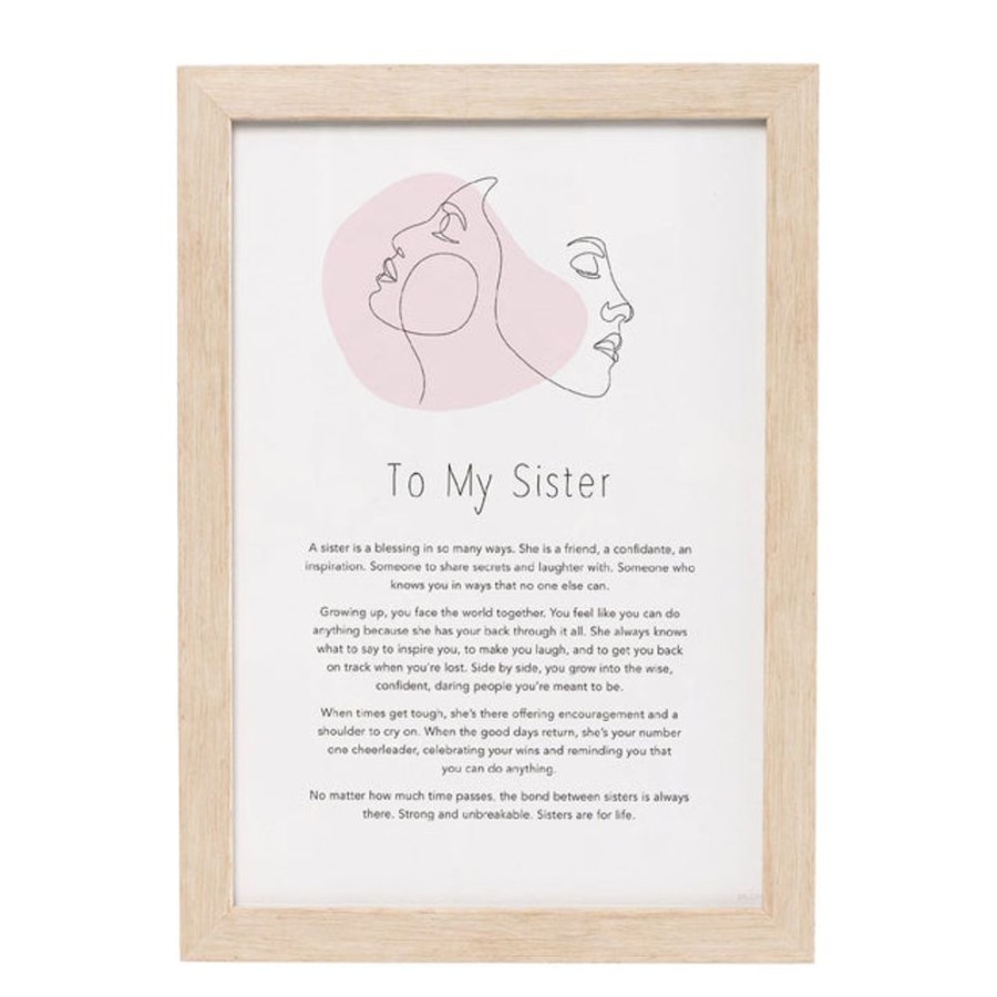 Homeware Splosh Frames | Splosh Gift Of Words - To My Sister