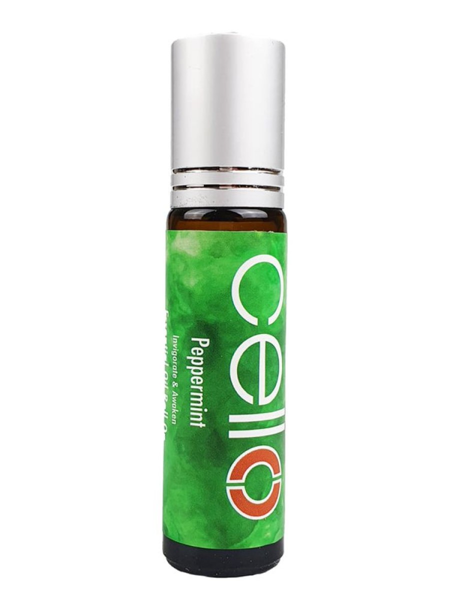 Home Fragrance Cello Roll-On Oils | Cello Essential Oil Roll On - Peppermint