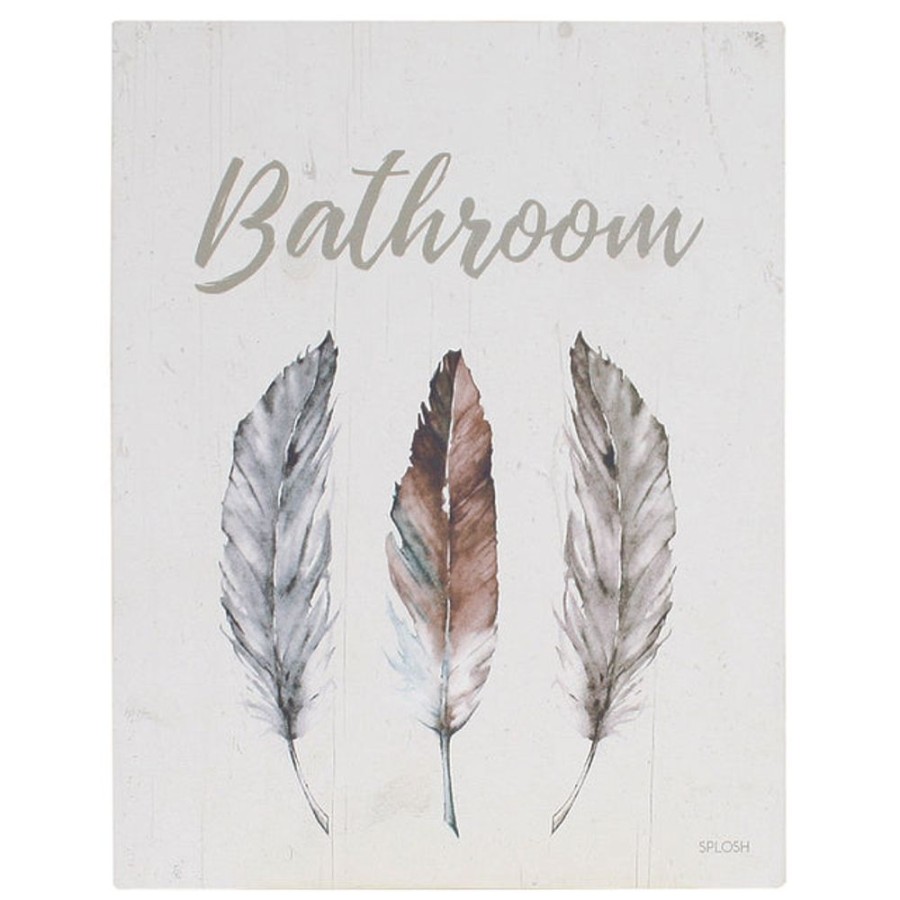 Homeware Splosh Plaques | Splosh Spirit 2 Door Plaque - Bathroom