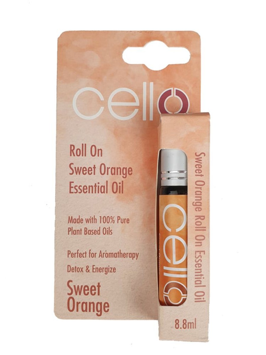 Home Fragrance Cello Roll-On Oils | Cello Essential Oil Roll On - Sweet Orange