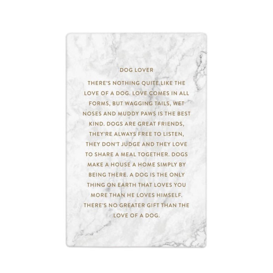 Homeware Splosh Plaques | Splosh Life Quote - Dog Lover