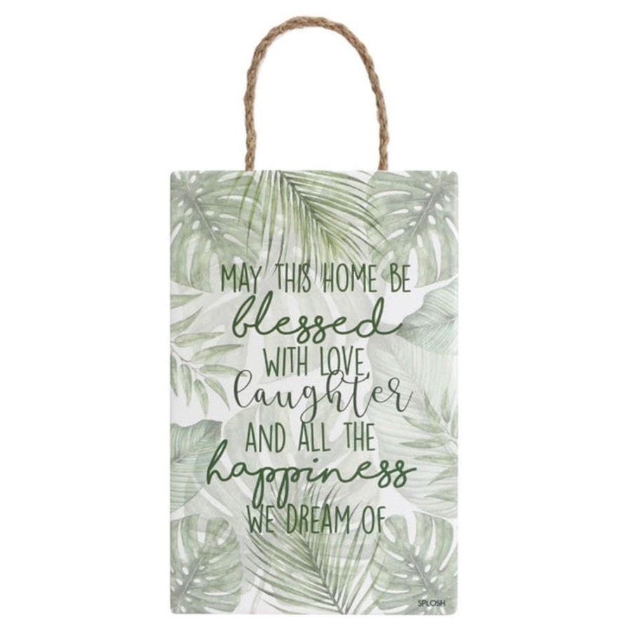 Homeware Splosh Plaques | Splosh Botanical Hanging Sign - Happiness