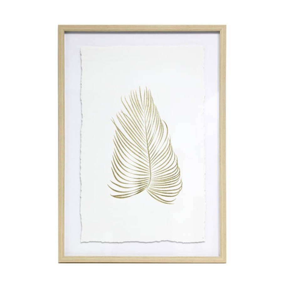 Homeware Splosh Frames | Splosh Tranquil Framed Wall Art 44X46 - Gold Leaf