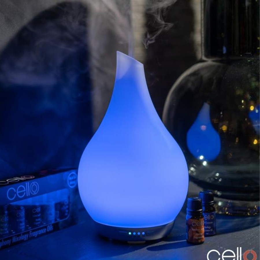 Home Fragrance Cello Ultrasonic Diffusers | Cello Ultrasonic Diffuser - Large Art Glass Frosted