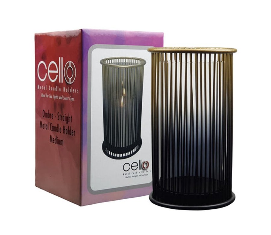 Homeware Cello Candle Holders | Cello Candle Holder - Medium Ombre