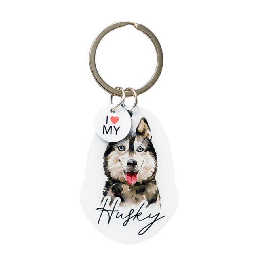 Jewellery & Accessories Splosh | Splosh Pet Keyring - Husky