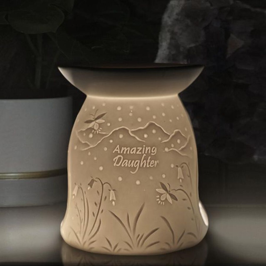 Home Fragrance Collectables Tealight Wax Melt Burners | Cello Porcelain Tealight Burner - Amazing Daughter