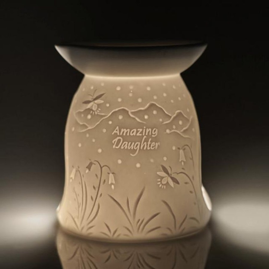 Home Fragrance Collectables Tealight Wax Melt Burners | Cello Porcelain Tealight Burner - Amazing Daughter