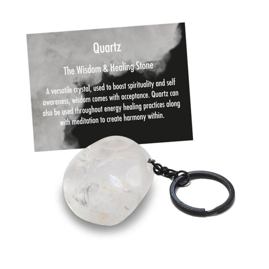 Jewellery & Accessories Cello | Cello Gemstone Keyrings - Quartz