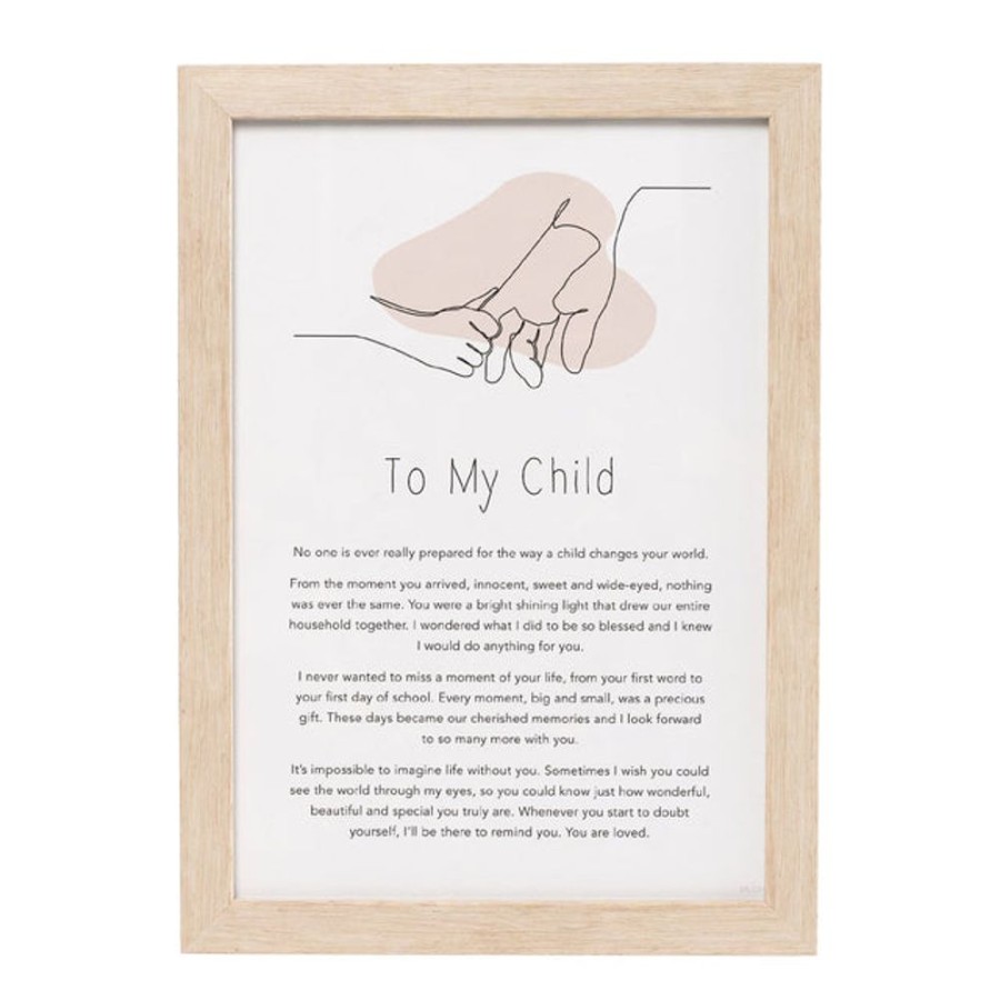 Homeware Splosh Frames | Splosh Gift Of Words - To My Child