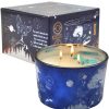 Homeware Cello Celestial Lamps | Large Anxiety Gemstone Candle With Turquenite Gems | Ephemeral Breeze