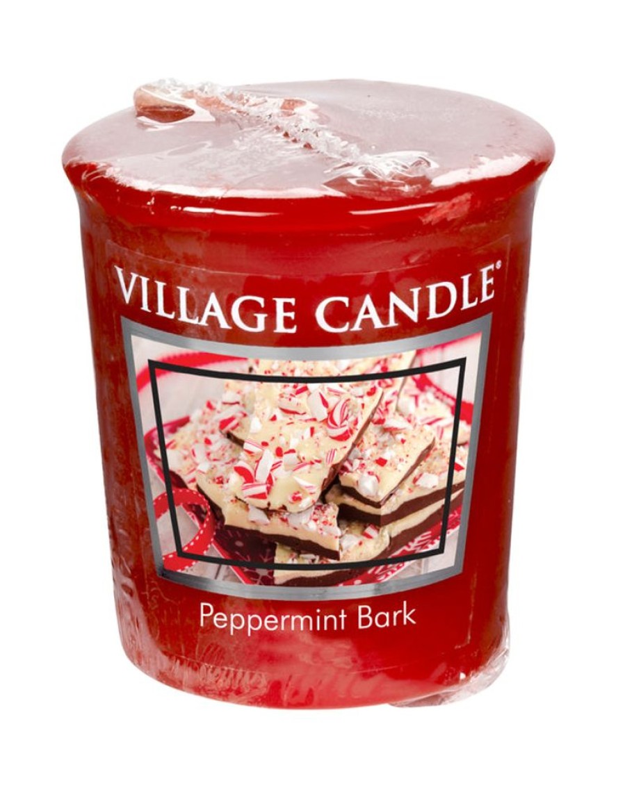 Home Fragrance Village Candle Votive Candles | Village Candle Votive - Peppermint Bark