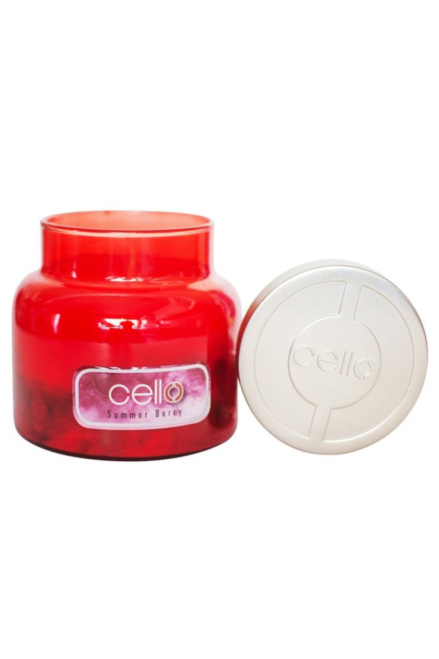 Home Fragrance Cello Medium Candle Jars | Cello Medium Fragrance Burst Jar - Summer Berry