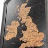 Homeware Splosh Travel Boards | Splosh Travel Map - Uk & Ireland Map - Small - Black