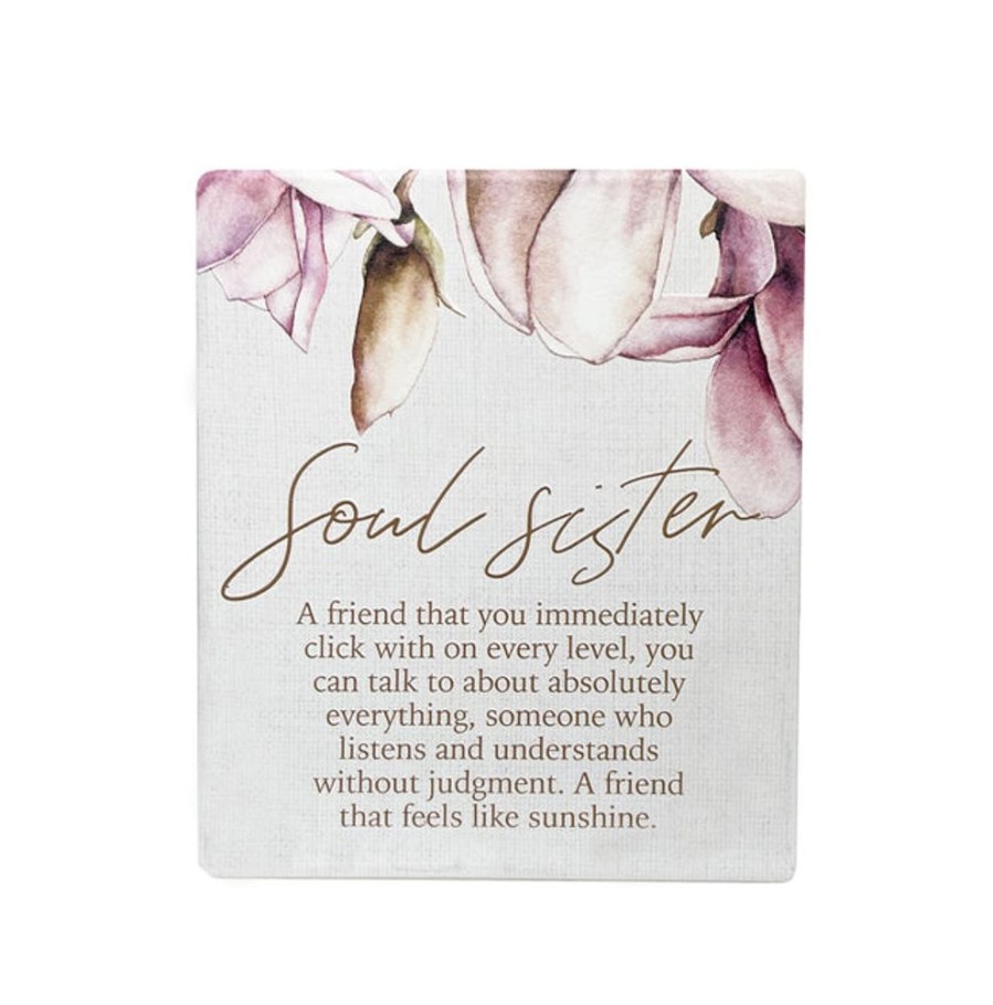 Homeware Splosh Plaques | Splosh Blossom Verse Soul Sister