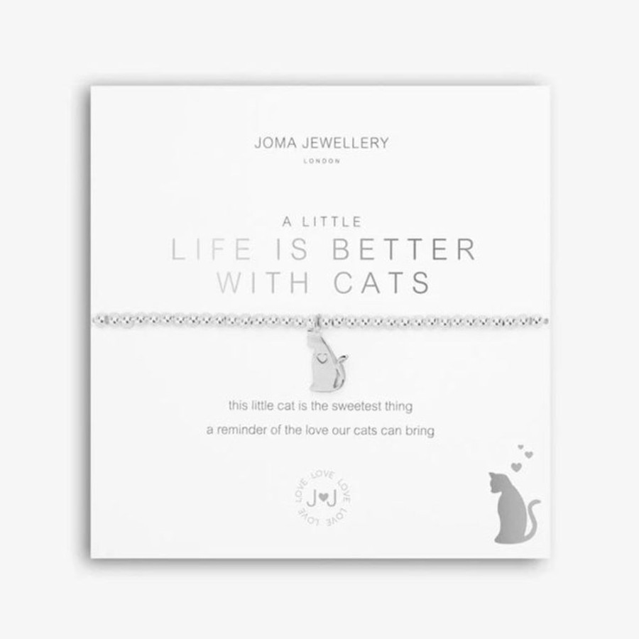 Jewellery & Accessories Joma Jewellery | Joma Jewellery Bracelet - Life Is Better With Cats