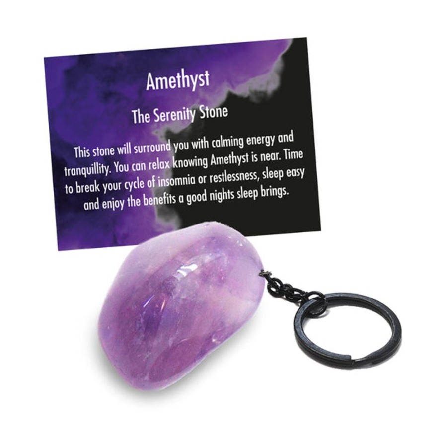 Jewellery & Accessories Cello | Cello Gemstone Keyrings - Amethyst