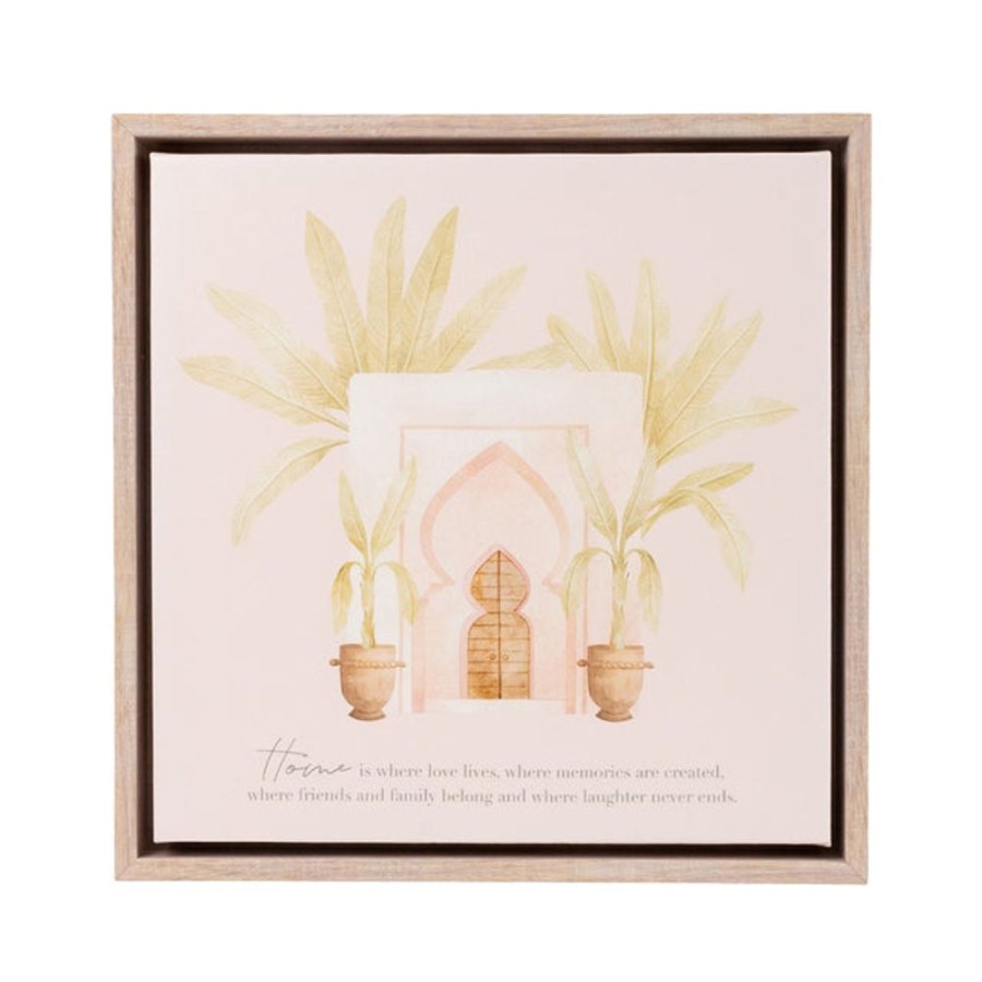 Homeware Splosh Canvases | Splosh Modern Oasis Home Framed Canvas 34X34