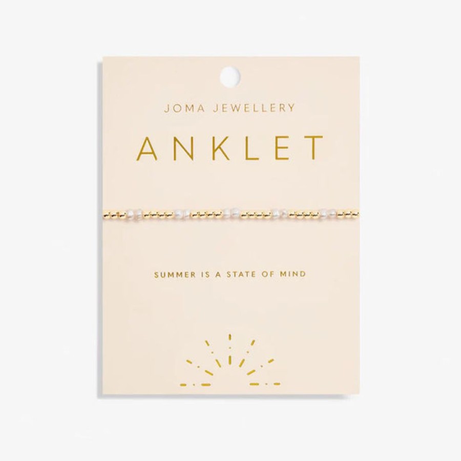 Jewellery & Accessories Joma Jewellery | Joma Jewellery Anklet - Pearl