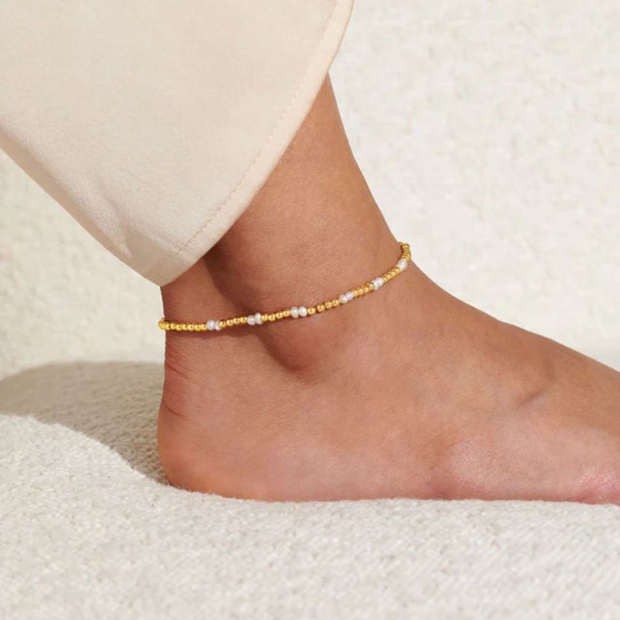 Jewellery & Accessories Joma Jewellery | Joma Jewellery Anklet - Pearl