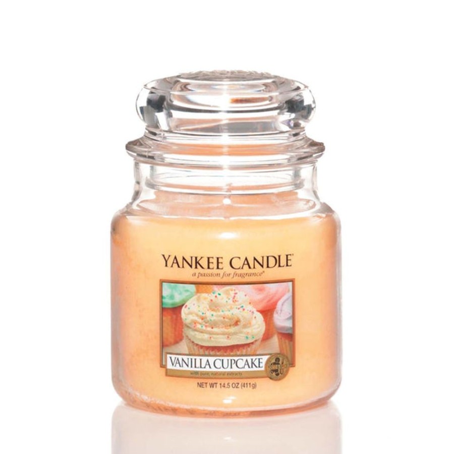 Home Fragrance Yankee Medium Candle Jars | Yankee Candle Vanilla Cupcake Medium Jar