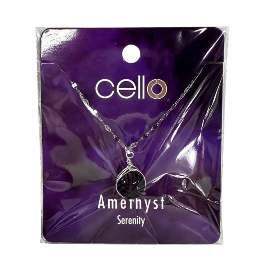 Jewellery & Accessories Cello | Cello Gemstone Jewellery Sphere Necklace - Amethyst