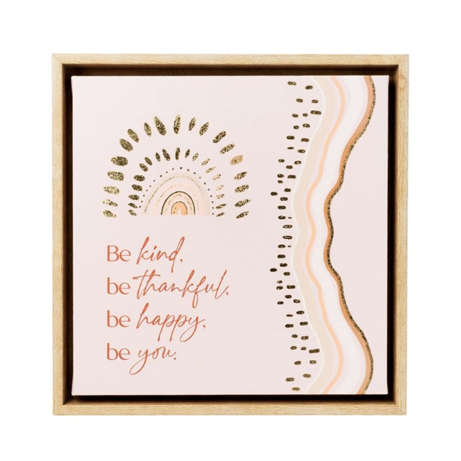 Homeware Splosh Canvases | Splosh Desert Dunes Be Kind Framed Canvas 34 X 34