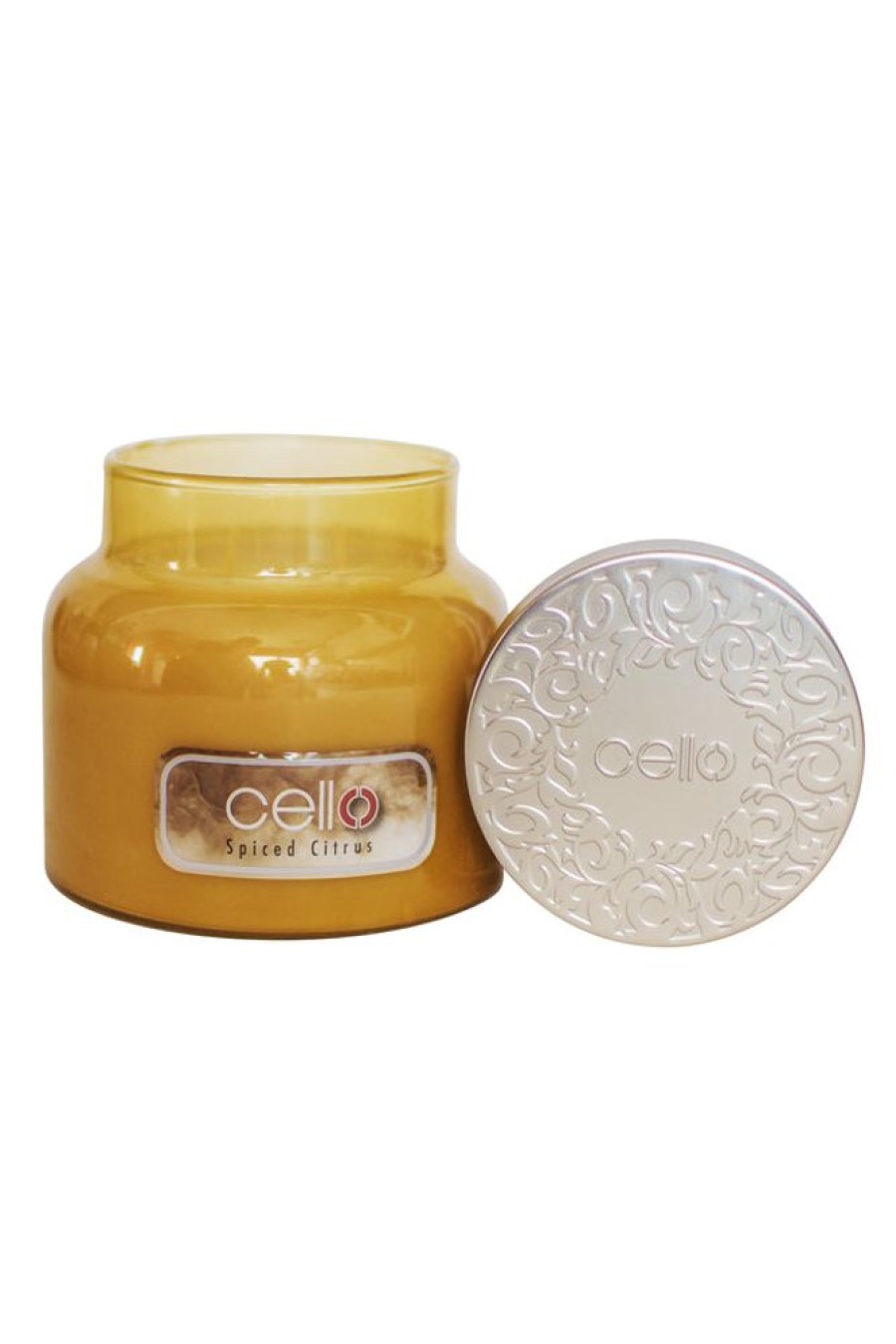 Home Fragrance Cello Medium Candle Jars | Cello Medium Jar Candle - Spiced Citrus