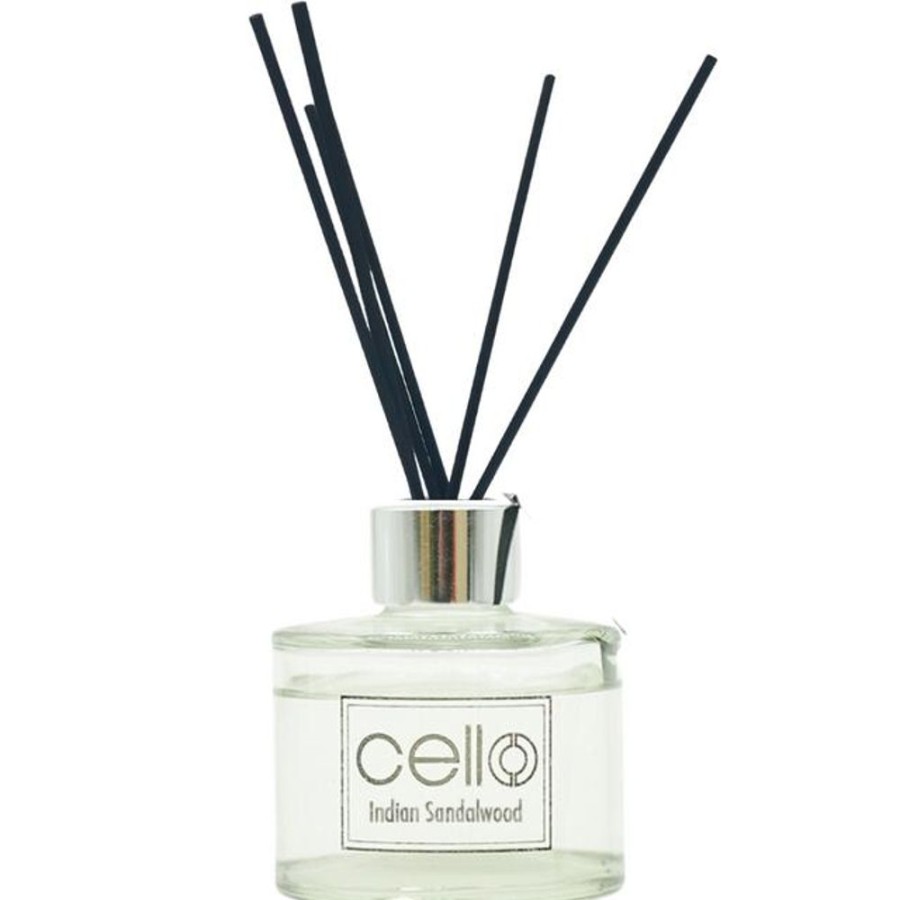 Home Fragrance Cello Reed Diffusers | Cello Fragrant Reed Diffuser - Indian Sandalwood