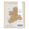 Homeware Splosh Travel Boards | Splosh Travel Map - Ireland Map - Small - White