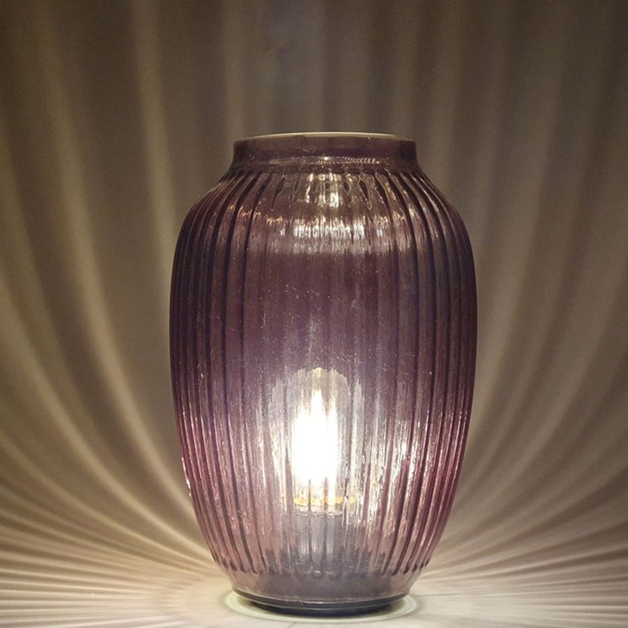 Homeware Cello Cello Lamps | Cello Classic Barrel Medium Lamp - Purple