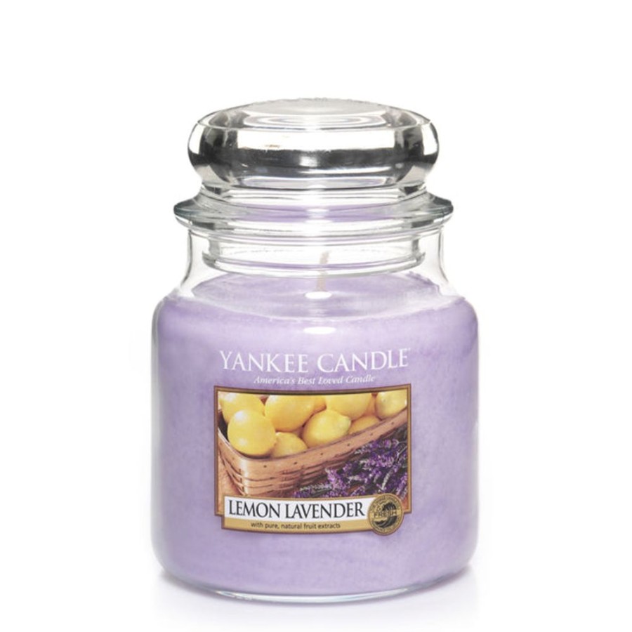 Home Fragrance Yankee Medium Candle Jars | Yankee Candle Lemon Lavender Medium Jar