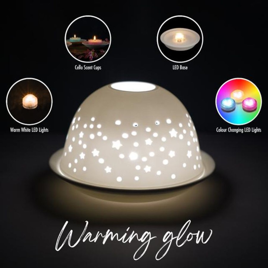 Home Fragrance Cello Tealight Domes | Cello Tealight Dome - Starry