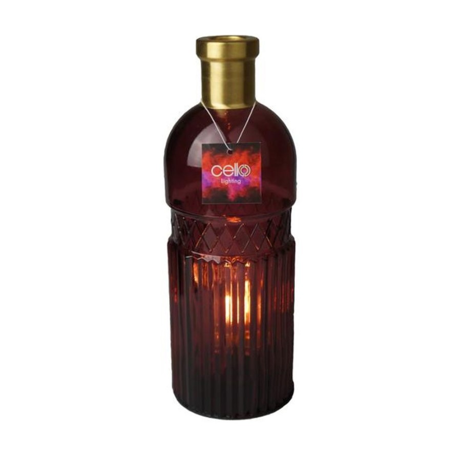 Homeware Cello Cello Lamps | Cello Vintage Large Lamp - Dark Red