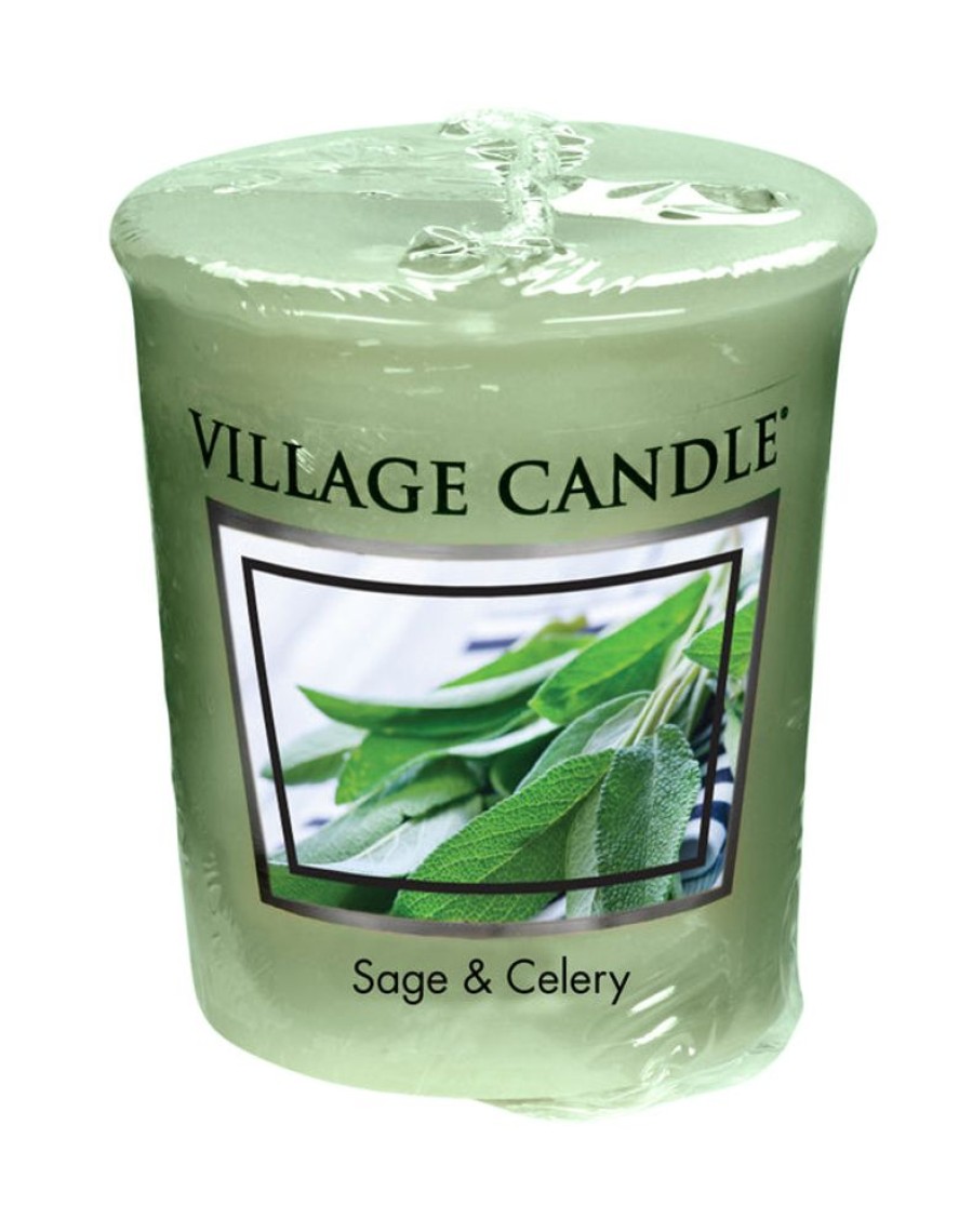 Home Fragrance Village Candle Votive Candles | Village Candle Votive - Sage & Celery