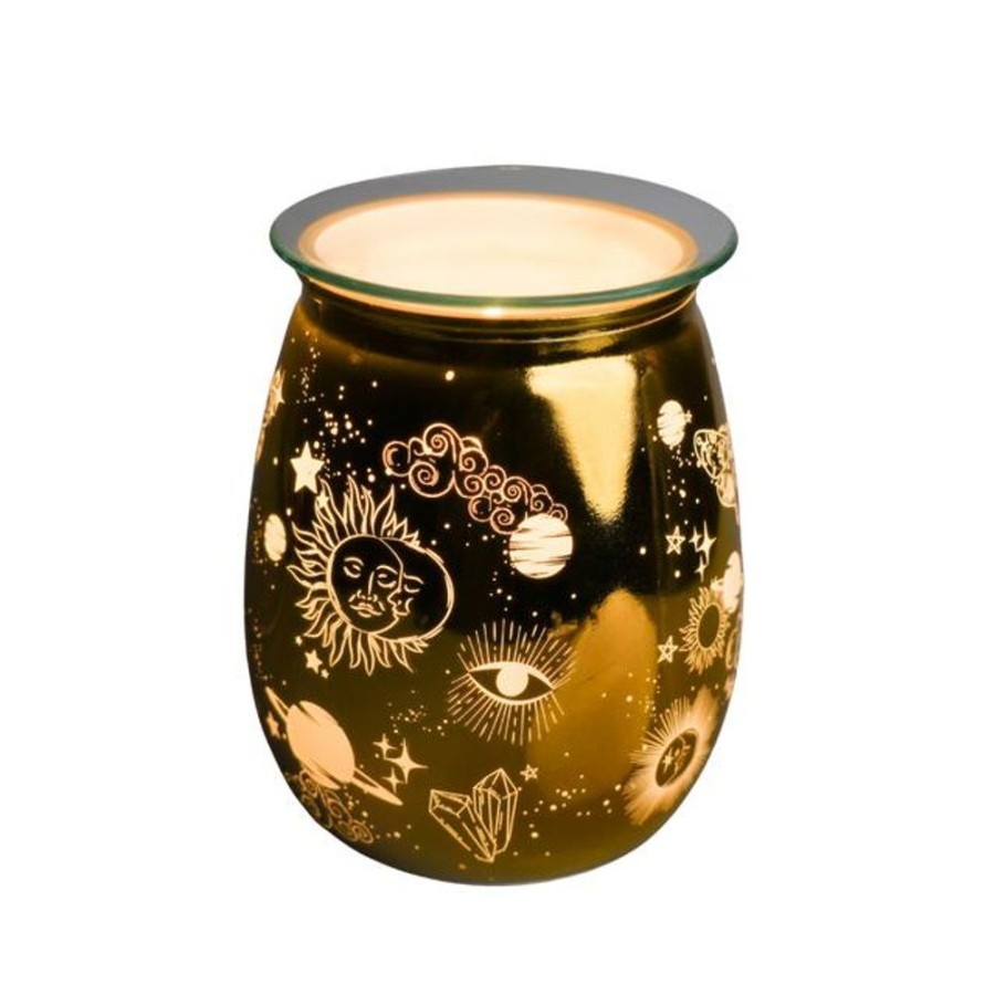 Homeware Cello Cello Lamps | Cello - Celestial Electric Wax Burner - Gold