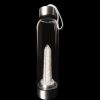 Homeware Cello Gemstone Drinking Flasks | Stainless Steel Crystal Drinking Flask - Quartz Chips