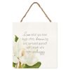 Homeware Splosh Plaques | Splosh Magnolia Hanging Sign - Happiness